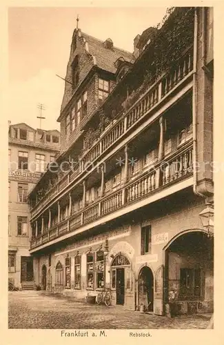 AK / Ansichtskarte Frankfurt_Main Rebstock Frankfurt Main
