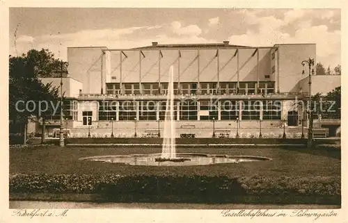 AK / Ansichtskarte Frankfurt_Main Gesellschaftshaus im Palmengarten Frankfurt Main