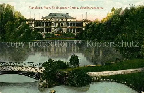 AK / Ansichtskarte Frankfurt_Main Zoologischer Garten Gesellschaftshaus Frankfurt Main