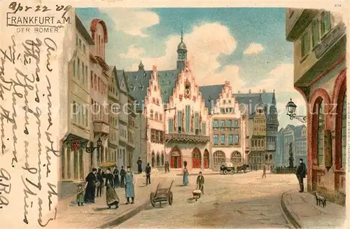 AK / Ansichtskarte Frankfurt_Main Der Roemer Frankfurt Main