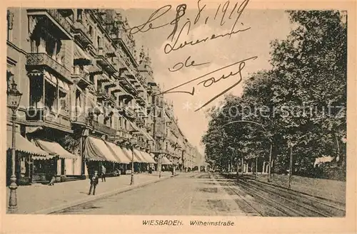 AK / Ansichtskarte Wiesbaden Wilhelmstrasse Wiesbaden
