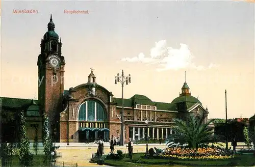 AK / Ansichtskarte Wiesbaden Hauptbahnhof Wiesbaden