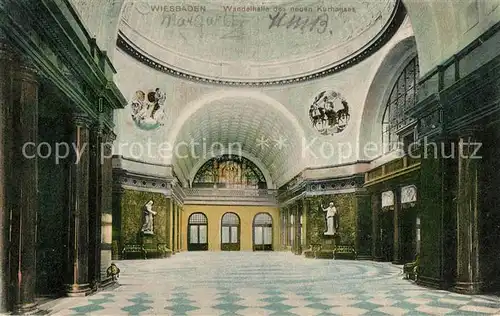 AK / Ansichtskarte Wiesbaden Wandelhalle des neuen Kurhauses Wiesbaden