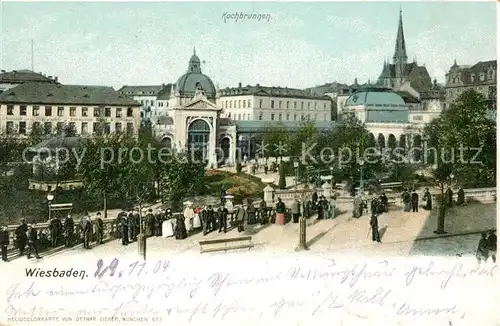 AK / Ansichtskarte Wiesbaden Kochbrunnen Wiesbaden