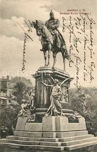 AK / Ansichtskarte Frankfurt_Main Denkmal Kaiser Wilhelm I Frankfurt Main