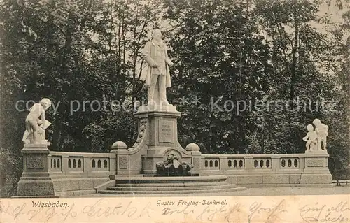 AK / Ansichtskarte Wiesbaden Gustav Freytag Denkmal Wiesbaden