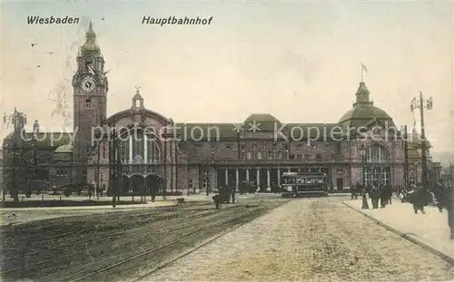 AK / Ansichtskarte Wiesbaden Hauptbahnhof Wiesbaden
