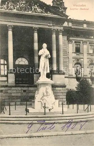 AK / Ansichtskarte Wiesbaden Schillerdenkmal Wiesbaden