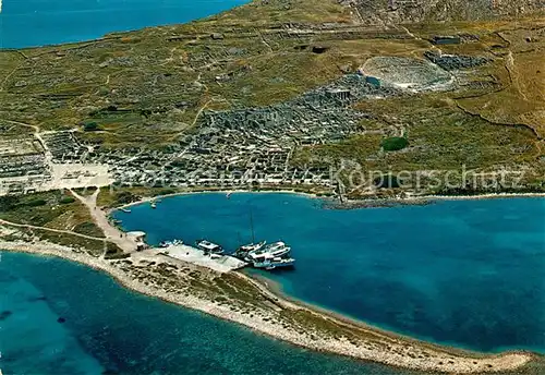 AK / Ansichtskarte Delos Fliegeraufnahme Bucht Citta Antica Delos