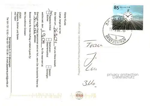 AK / Ansichtskarte Muensingen Fliegeraufnahme mit Alpen Muensingen