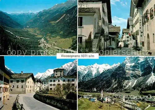 AK / Ansichtskarte Vicosoprano Fliegeraufnahme Ortspartien Bergell Bregaglia Vicosoprano