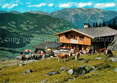 AK / Ansichtskarte Zell_Ziller_Tirol Jausenstation Rosenalm Kuehe Zell_Ziller_Tirol
