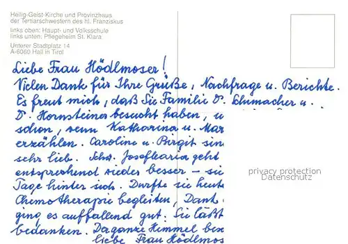 AK / Ansichtskarte Hall_Tirol Provinzhaus mit Kirche Hall_Tirol