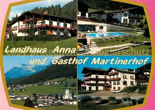 AK / Ansichtskarte St_Martin_Tennengebirge Landhaus Anna und Gasthof Martinerhof St_Martin_Tennengebirge