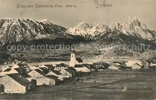 AK / Ansichtskarte Tannheim_Tirol Gesamtansicht mit Alpenpanorama Tannheim Tirol