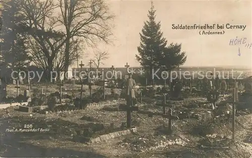 AK / Ansichtskarte Cernay les Reims Cimetiere Soldatenfriedhof Cernay les Reims