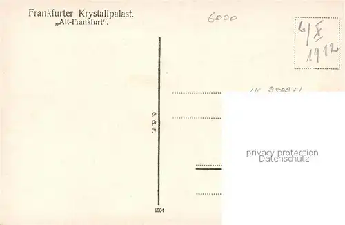 AK / Ansichtskarte Alt_Frankfurt Krystallpalast Alt_Frankfurt