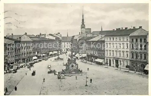 AK / Ansichtskarte Olomouc Wilsonovo namesti Platz Dreifaltigkeitssaeule Olomouc