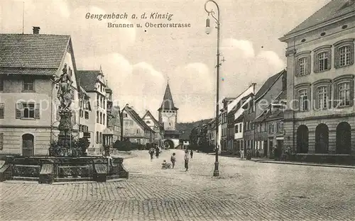 AK / Ansichtskarte Gengenbach Brunnen Obertorstrasse Gengenbach