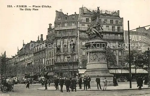 AK / Ansichtskarte Paris Place Clichy  Paris