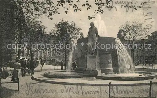 AK / Ansichtskarte Muenchen Nornenbrunnen Muenchen