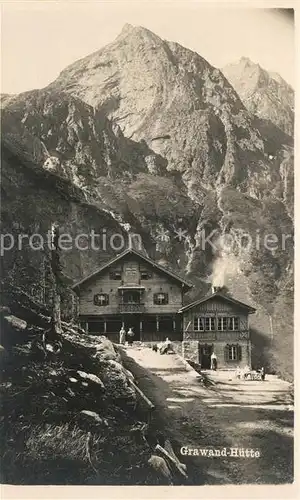 AK / Ansichtskarte Mayrhofen_Zillertal Grawand Huette Mayrhofen_Zillertal