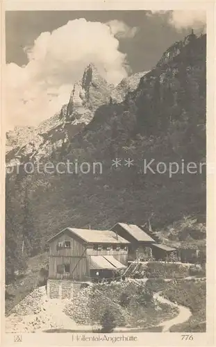 AK / Ansichtskarte Hoellentalangerhuette Panorama Hoellentalangerhuette