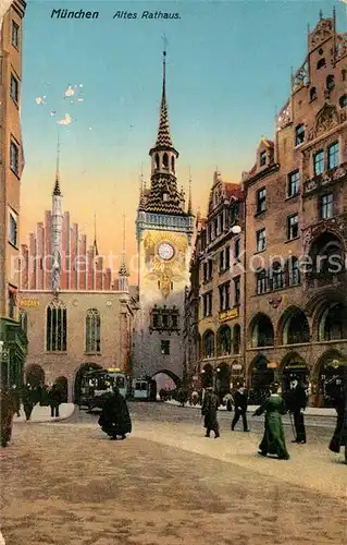 AK / Ansichtskarte Muenchen Altes Rathaus Muenchen