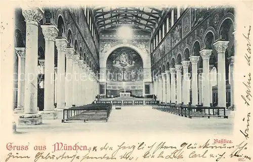 AK / Ansichtskarte Muenchen Basilica Inneres Muenchen