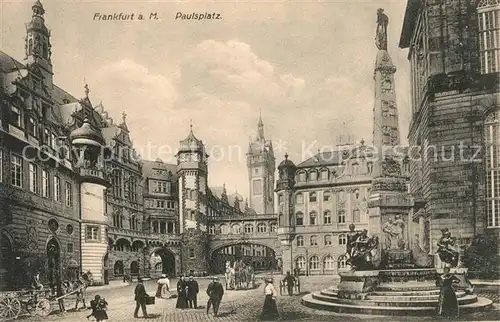 AK / Ansichtskarte Frankfurt_Main Paulsplatz Frankfurt Main