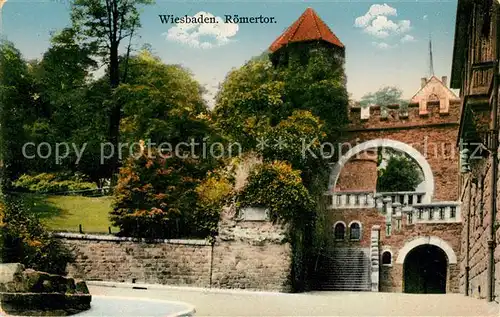AK / Ansichtskarte Wiesbaden Roemertor Wiesbaden