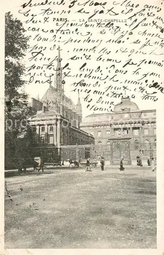 AK / Ansichtskarte Paris La Sainte Chapelle Paris