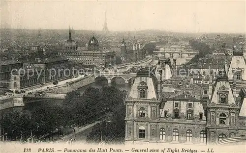 AK / Ansichtskarte Paris Panorama des Huit Ponts  Paris
