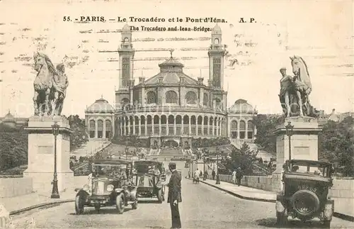 AK / Ansichtskarte Paris Le Trocadero et la Pont d Iena Paris