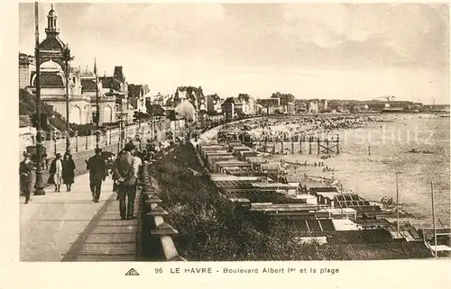 AK / Ansichtskarte Le_Havre Boulevard Albert Ier et la plage Le_Havre