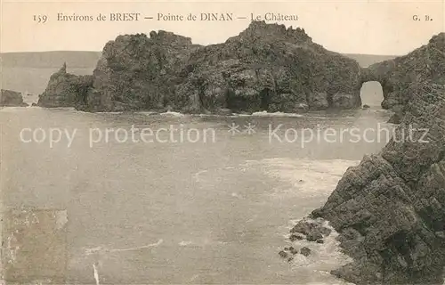 AK / Ansichtskarte Brest_Finistere Pointe de Dinan Le Chateau Brest_Finistere