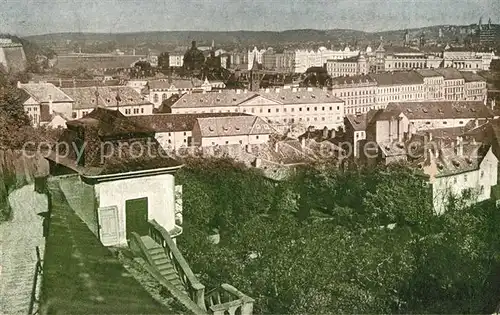 AK / Ansichtskarte Praha_Prahy_Prague Pohled ze nameckych schodu Praha_Prahy_Prague