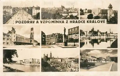 AK / Ansichtskarte Hradec_Kralove Pozdrav a Vzpomninka Hradec Kralove