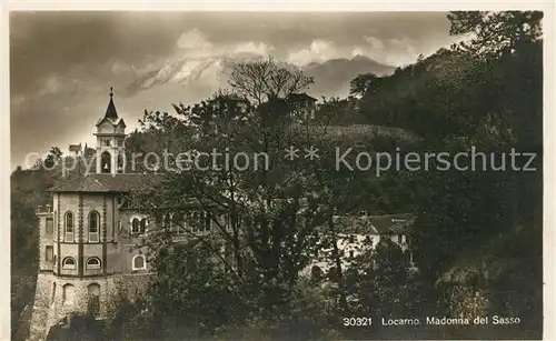 AK / Ansichtskarte Locarno_TI Madonna del Sasso Locarno_TI