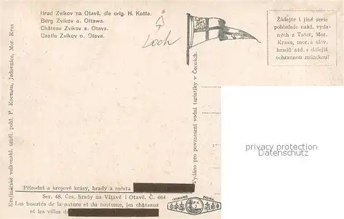 AK / Ansichtskarte Zvikov Hrad Zvikov na Otave Zvikov