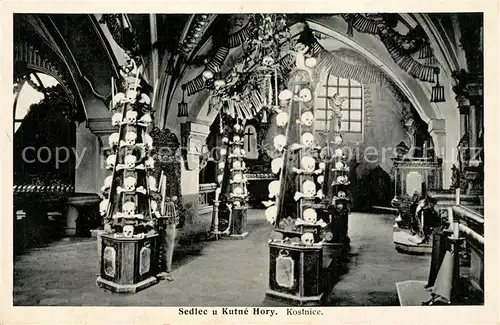AK / Ansichtskarte Sedlec u Kutne Hory Kostnice Sedlec