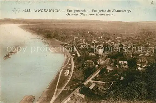 AK / Ansichtskarte Andernach Blick vom Kranenberg Andernach