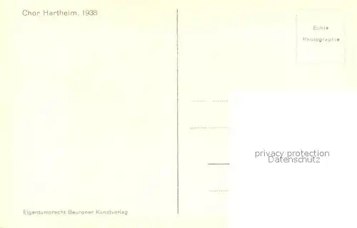 AK / Ansichtskarte Hartheim_Messstetten Kirche Inneres Chor Hartheim_Messstetten