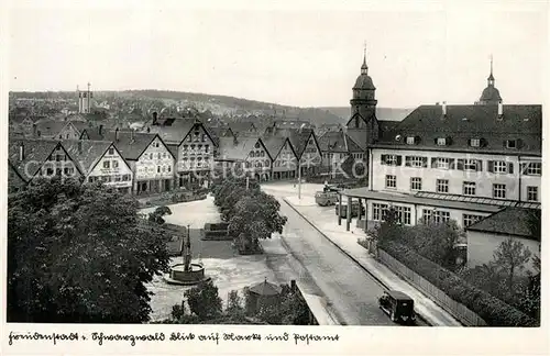 AK / Ansichtskarte Freudenstadt Blick auf Markt und Postamt Freudenstadt