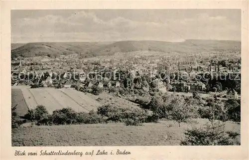 AK / Ansichtskarte Lahr_Baden Blick vom Schutterlindenberg Lahr_Baden