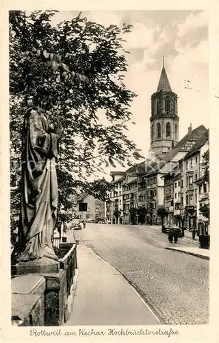 AK / Ansichtskarte Rottweil_Neckar Hochbruecktorstrasse Rottweil Neckar