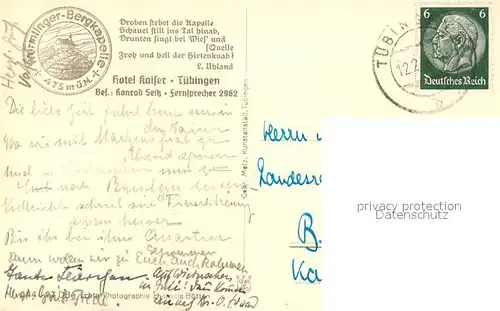 AK / Ansichtskarte Wurmlingen_Rottenburg Bergkapelle Wurmlingen Rottenburg