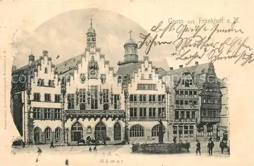 AK / Ansichtskarte Frankfurt_Main Roemer Frankfurt Main