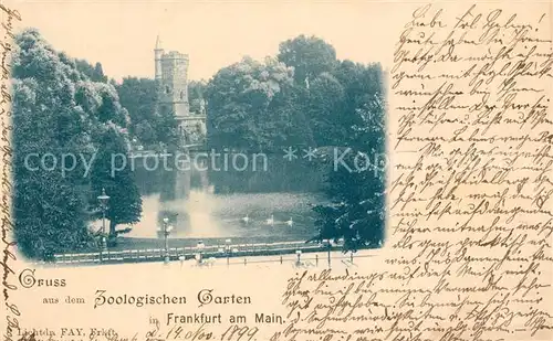 AK / Ansichtskarte Frankfurt_Main Zoologischer Garten Frankfurt Main