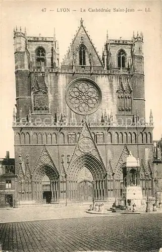 AK / Ansichtskarte Lyon_France Cathedrale Saint Jean Lyon France